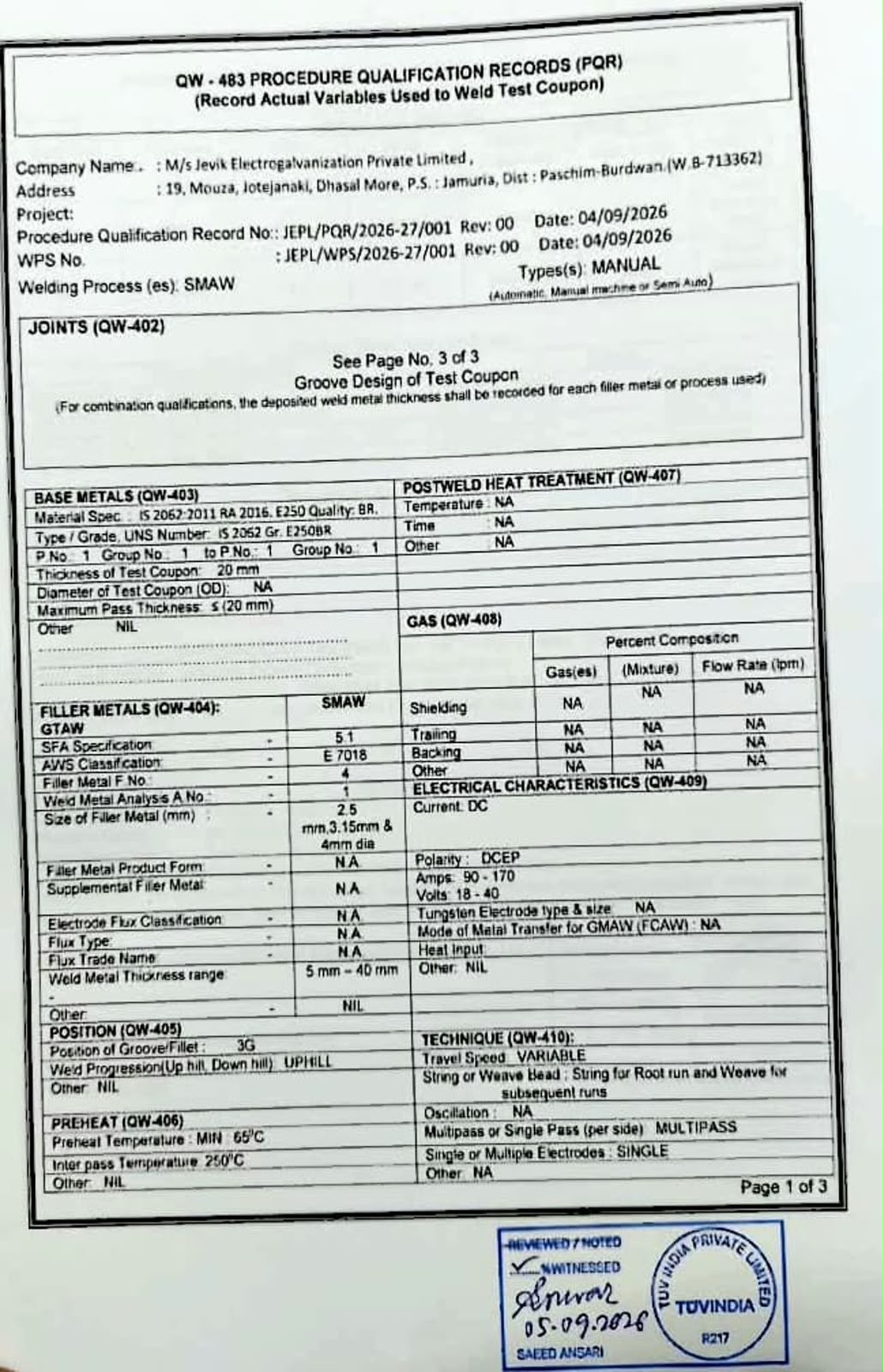 License 1
